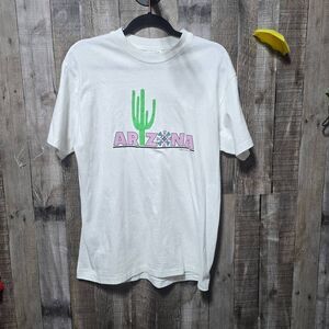 Hanes Vintage 90s White Arizona Graphic Single Stitch Tee